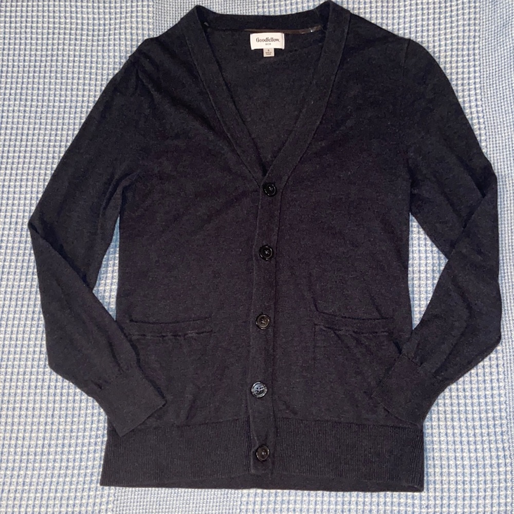 Goodfellow & Co Charcoal Cardigan Size Small